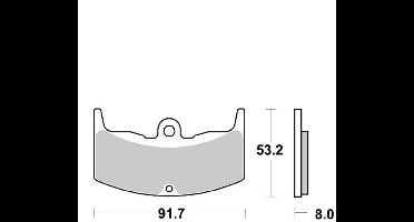 Plaquette de frein SBS pour moto Honda 250 VT F 1983 à 1987 552HF / AV Neuf