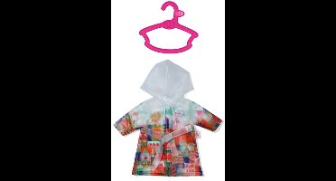 BABY born poppen regenjas 43cm kleurrijk - poppenkleding.