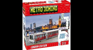 Tactic Metro Domino: London Edition – Bordspel – Luxe Uitvoering – Strategisch Dominospel met Stations en Metrofiches – Vanaf 10 Jaar – 2 tot 4 Spelers