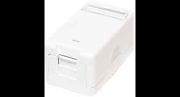 LogiLink opbouwdoos voor Keystone modules, 1-voudig, wit