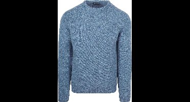 Suitable Trui Donnegal Tweed Eco Wool Blauw - Maat XL - Heren - Pullover - Sweater