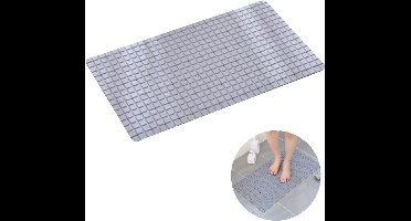 Gigicial Antislip Badmat - Antibacteriële Badmat - Veilig Ontwerp Met Zuignappen - 1 Stuk - Grijs