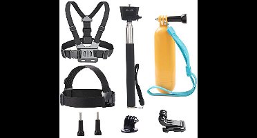 TEKCAM 4-in-1 accessoireset voor AKASO EK7000 / Campark/APEMAN/Crosstour 4k, inclusief hoofdriem, lichaamsharnas, selfiestick