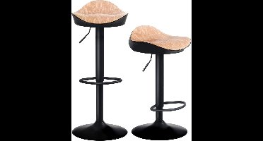 Bar Krukken - Set van 2 Krukken -Bruin en zwart