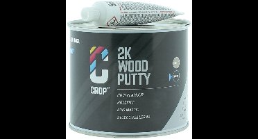 CROP Houtplamuur 2K - 750 ml - Donkerbruin Plamuur - Reparatie voor Meubels - Polyesterplamuur - Overschilderbaar & Sneldrogend