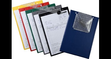 Werkordermap MAGNETIC met magnetische sluiting, sleutelvak en ophangkoord - A4 per 10 stuks - Grijs