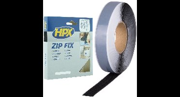 HPX Klittenband (haak) ZWART 20mm - 5 meter