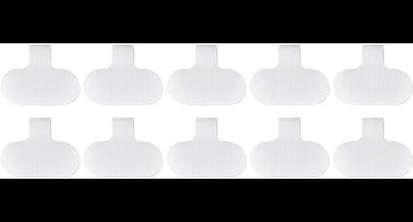 SpeaKa Professional SP-13756872 Kabelmarkering Markeringsvlak: 38 x 20 mm Wit 10 stuk(s)