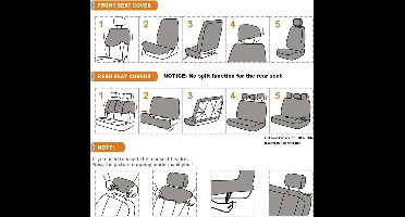Universele Set Autostoelhoezen voor Toyota RAV4 (2004-2013) - Stijlvolle Bescherming
