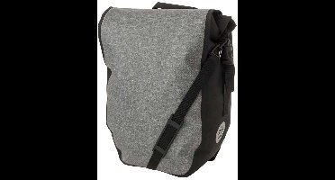AGU Clean Shelter Fietstas Large – 100% Waterdicht – 21 liter – Gerecycled Materiaal – incl. Laptopvak 14 inch – Grijs Melange