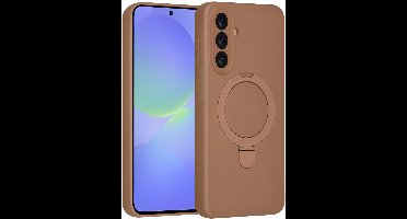 TUNIQ telefoonhoesje voor Samsung Galaxy A36 - MagSafe met ringstand - Bruin
