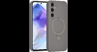 TUNIQ telefoonhoesje voor Samsung Galaxy A55 - MagSafe met ringstand - Titaniumgrijs