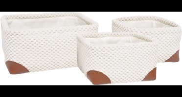 Kidsdepot Opbergmanden Set - Nois - Wit (3 stuks)