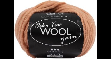 Creativ Company wolgaren beige - breigaren 50m voor haken en breien.