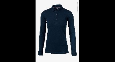 Nimbus Carlington Dames polo met lange mouwen | Marineblauw | Maat XS