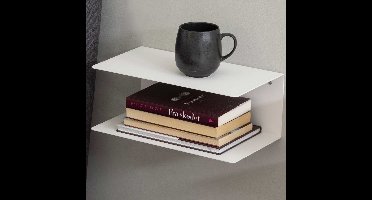 Wandplank Jolie 2 legplanken - wit - Actona - Wandrek - Wit - Metaal - Set van 2