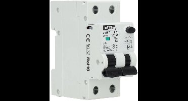 EMAT aardlekautomaat 1-polig+nul 20A B-kar 100mA 2 modules (85006416)