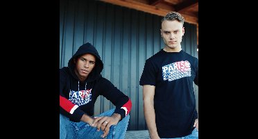 PSG 'Paris repeat' hoodie voor volwassenen - maat S - zwart - Paris Saint-Germain