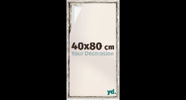 Your Decoration - Baklijst 40x80 cm - Wit Vintage - Baklijst voor Canvas - MDF - Lyon