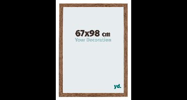Your Decoration - Puzzellijst 67x98 cm - Eiken Rustiek - Puzzellijst 1500-2000 stukjes - MDF Fotolijst - Mura