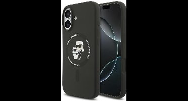 Karl Lagerfeld Case Silicone Karl&Choupette Ring Voor Iphone 17 Magsafe
