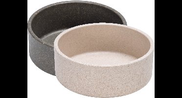 Designed by Lotte Bamboo Eetbak Noor - Hond - Grijs - 410 ml