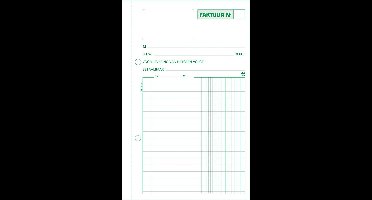 Exacompta facturen, ft 21 x 13,5 cm, tripli, verticaal, Nederlandstalig