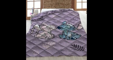 Disney Lilo & Stitch Sprei Kiss - 140 x 200 cm - Polyester