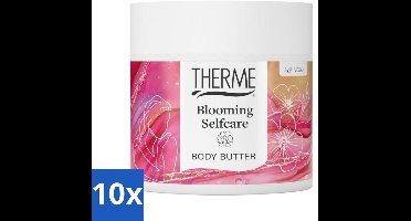 10 x Therme - Blooming Selfcare - Bodybutter - Hydraterend - Verzorgend - 225g - Bodybutter - Hydratatie - Bloemige Geur - Zelfverzorging - Vrouwelijke Geur