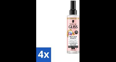 Gliss - Split End Anti-Klit Spray - Tegen Gespleten Haarpunten - 200 ml - Voordeelverpakking - 4 stuks