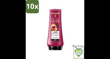 10 x Gliss - Hair Repair - Conditioner voor Kleurbehoud en Glans - 200 ml - Grootverpakking - Haar Conditioner - Kleurbescherming - Glans Conditioner - Geverfd Haar - Highlights