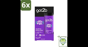Got2B - Stylingpoeder - Powderful - 10 g - Voordeelverpakking - 6 stuks - Haar volume - Haarkleur