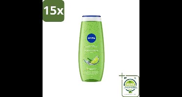 15 x NIVEA - Douchegel - Citroengras & Olieverzorging - Glad & Verfrissend Huidgevoel - 500 ml - Grootverpakking - NIVEA Douchegel - Citroengras Douchegel - Douchegel Met Natuurlijke Oliën - Hydraterende Douchegel - Milde Douchegel