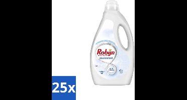 25 x Robijn - Stralend Wit - Vloeibaar Wasmiddel - 60 Wasbeurten - Wit Wasmiddel - Witversterker - Stralend Wit - Vloeibaar Wasmiddel - Witte Was