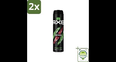 AXE - Deodorant Spray - Africa - Sinaasappel & Sandelhout - Verleidelijk Fris - 200 ml - Voordeelverpakking - 2 stuks - AXE deodorant - Mannelijke geur