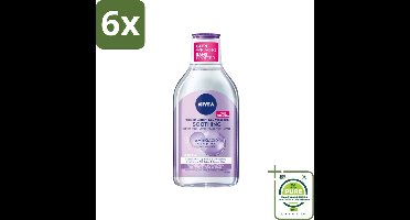NIVEA - Micellair Water - Essentials Verzachtend - Gevoelige huid - Met Aminozuren & Dexpanthenol - Make-up Verwijderaar - 400 ml - Voordeelverpakking - 6 stuks - Micellair water - NIVEA