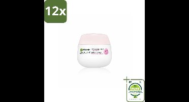 Garnier - SkinActive - Botanische Dagcrème - Rozenwater - Droge & Gevoelige Huid - 50 ml - Voordeelverpakking - 12 stuks - Dagcrème - Rozenwater