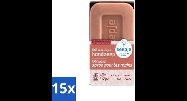 15 x Seepje - Handzeep - Duurzaam & Milieuvriendelijk - Vetiver met Cederhout - 120 gr - Handzeep Vetiver Cederhout - Natuurlijke Handzeep - Duurzame Handzeep - Milieuvriendelijke Handzeep - Handzeep Met Vetiver