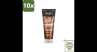 10 x John Frieda – Conditioner – Brilliant Brunette – Voedt droog haar – 250 ml - Grootverpakking - Koffiezetapparaat