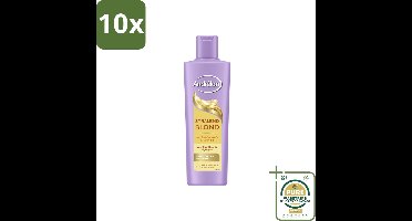 10 x Andrélon – Shampoo – Stralend Blond – 250 ml - Grootverpakking - Blond Haar - Highlights - Glans - Helderheid - Stralend Blond Haar