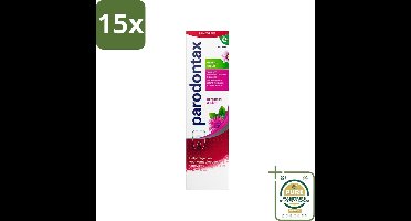 15 x Parodontax - Tandpasta - Herbal Fresh - Bergamot & Mint - 75 ml - Grootverpakking - Tandpasta Bergamot Mint - Gezond Tandvlees - Bloedend Tandvlees - Tandplak Verwijderen - Fluoride