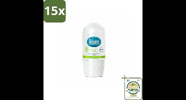 15 x Odorex - Deodorant Roller - Natural Fresh - Natuurlijke Frisheid - 50 ml - Grootverpakking - Deodorant Roller - Alcoholvrije Deodorant - Natuurlijke Frisheid - Zweetgeur Bestrijding - Huidvriendelijk