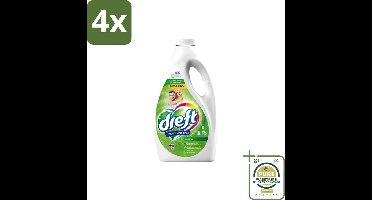 Dreft – Regular – Vloeibaar Wasmiddel – 2,34 liter – 52 wasbeurten - Voordeelverpakking - 4 stuks - Vloeibaar wasmiddel - Kleding reinigen