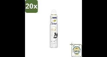 20 x Dove Deodorant Spray - Invisible Dry - 200 ml - Grootverpakking - Dove Deodorant Spray - Anti-transpirant - Zweetvermindering - Onzichtbare Bescherming - Geur