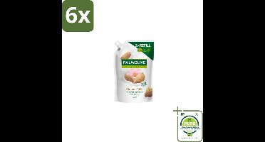 Palmolive – Handzeep Navulling – Naturals Almond Milk – 500 ml - Voordeelverpakking - 6 stuks - Handzeep navulling - Amandelmelk