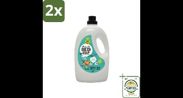 Marcel's Green Soap - Vloeibaar Wasmiddel - Kleurwas - Perzik & Jasmijn - Natuurlijk & effectief - 69 wasbeurten - 3 liter - Voordeelverpakking - 2 stuks - Biologisch afbreekbaar - Palmolievrij