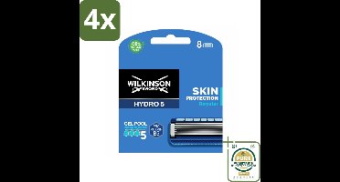 Wilkinson Sword - Navulmesjes - Hydro 5 Skin Protection - Beschermend - 8 mesjes - Voordeelverpakking - 4 stuks - Huidbescherming - Scheermes