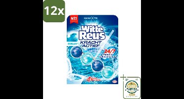 Witte Reus - Kracht Actief Toiletblok - Oceaan - 1 Toiletblok - Voordeelverpakking - 12 stuks - Frisse geur - Reinigingsmiddel toilet
