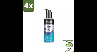 John Frieda – Haarolie – Dream Curls Curl Defining Crème Oil – Krulverzorging – 100 ml - Voordeelverpakking - 4 stuks - Kruldefinitie - Krulversterking