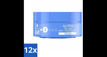 Taft - Ultra 2 - Gel Wax - Wetlook - 75 ml - Voordeelverpakking - 12 stuks